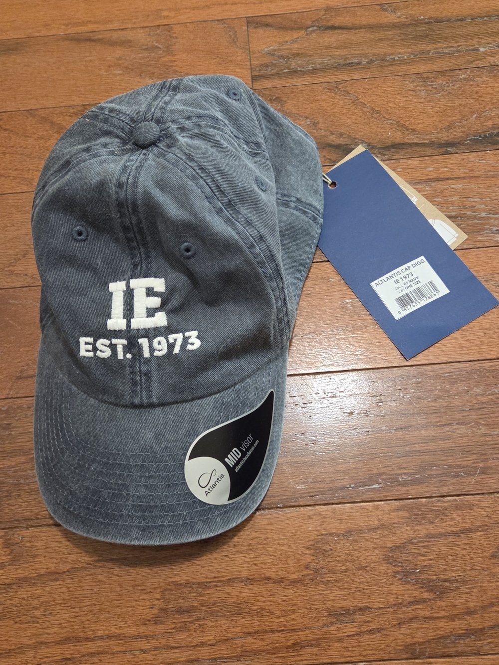 Atlantis Cap Blue Vintage-Style "IE EST. 1973"